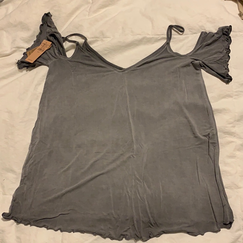 Grey Tank Top with Shoulders
